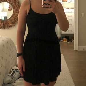 Brandy Melville Black Fit and Flare Dress